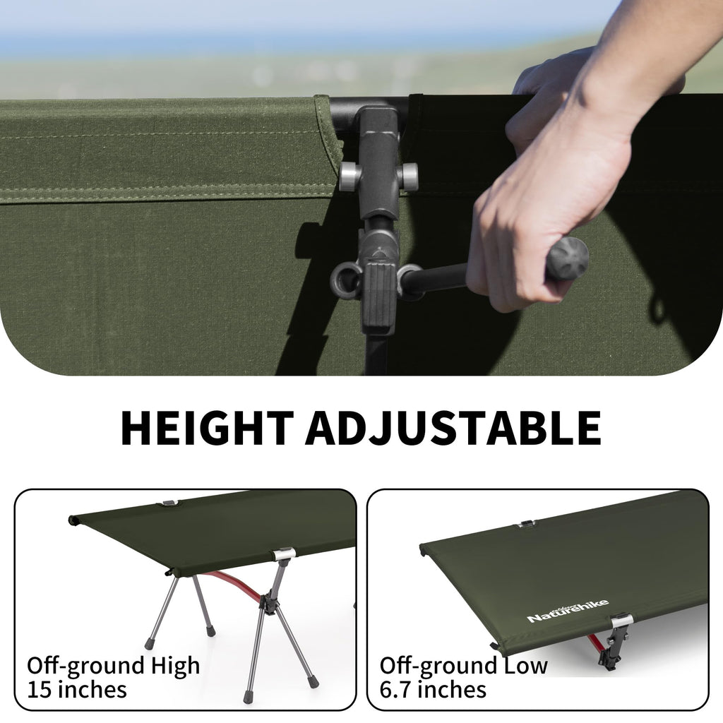 Height Adjustable Ultralight Folding Camping Cot N84434