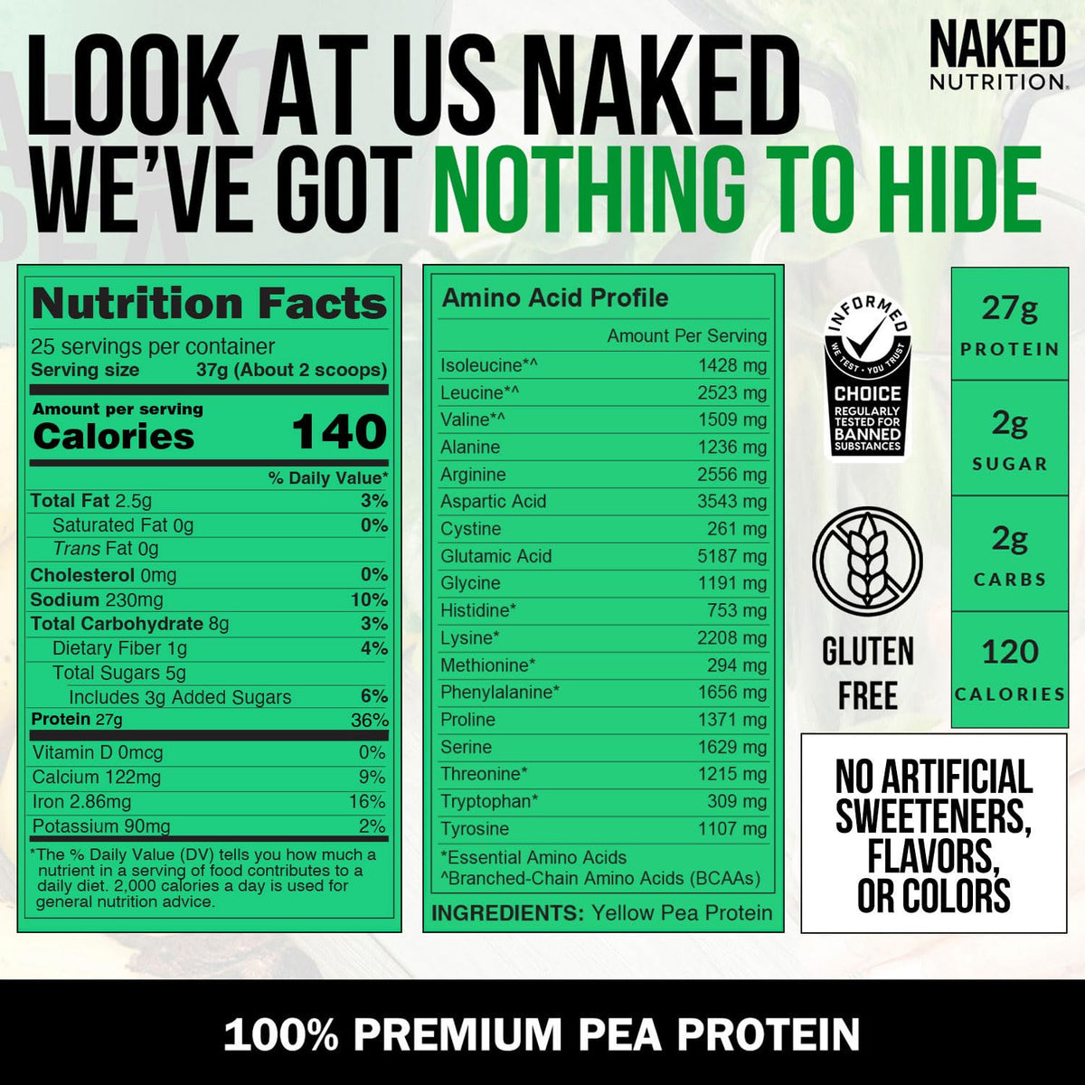 Pea Protein Powder 2LB and Powdered Peanut Butter 1.5LB Vegan Non-GMO Gluten Free H931535