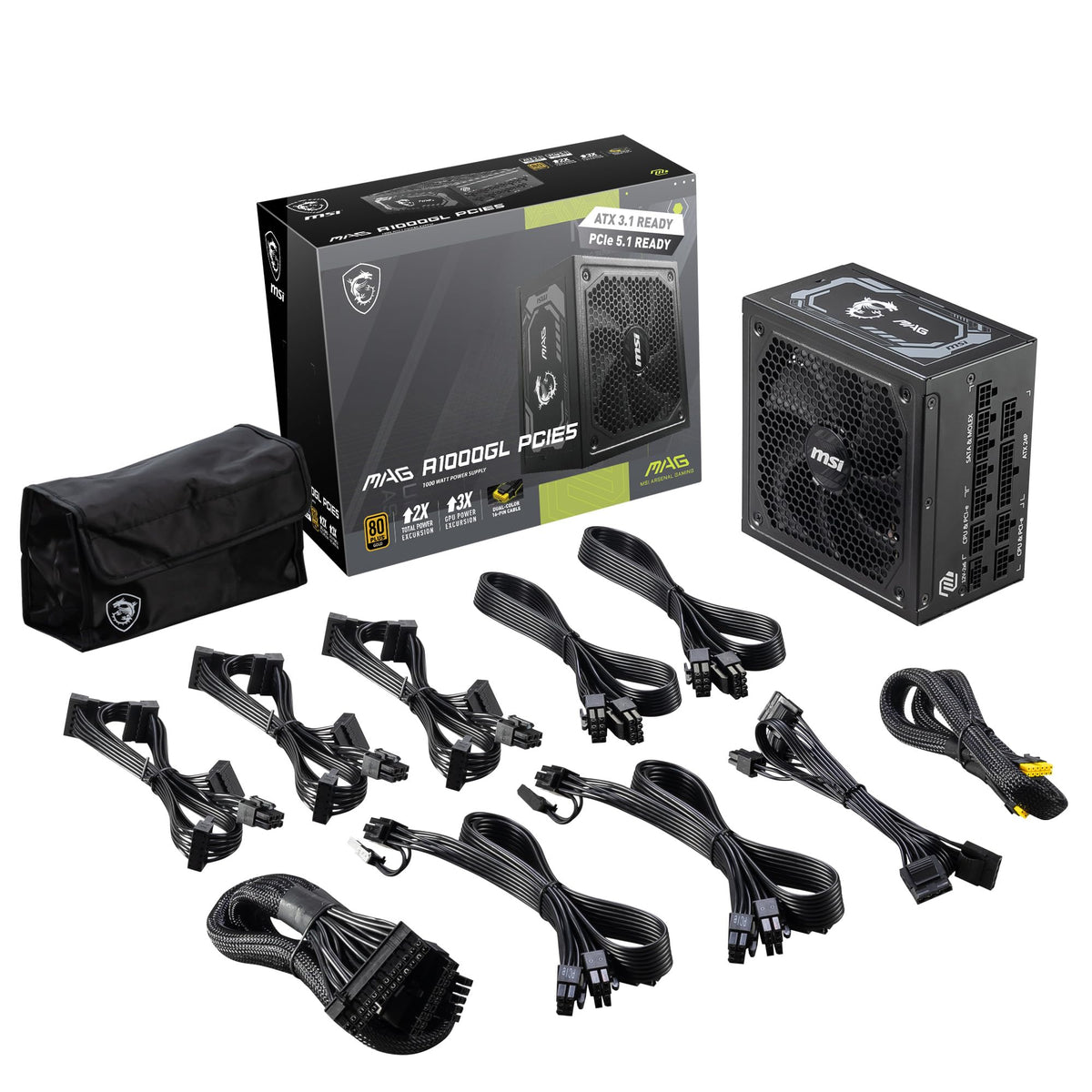 Fully Modular Compact 1000W Power Supply, 80+ Gold A4789