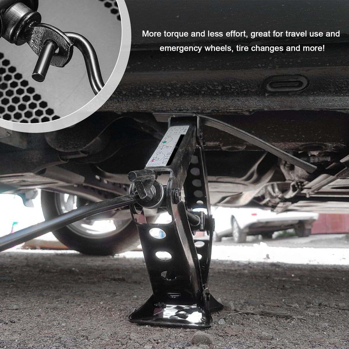 Scissor Lift Jack Crank Handle Metal Auto Repair Tool K1053