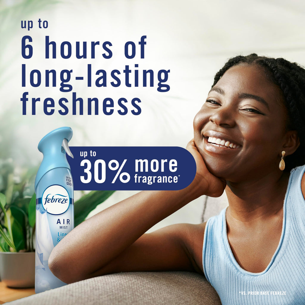 Air Freshener Spray Linen & Sky Scent 8.1oz Pack of 2 Z732
