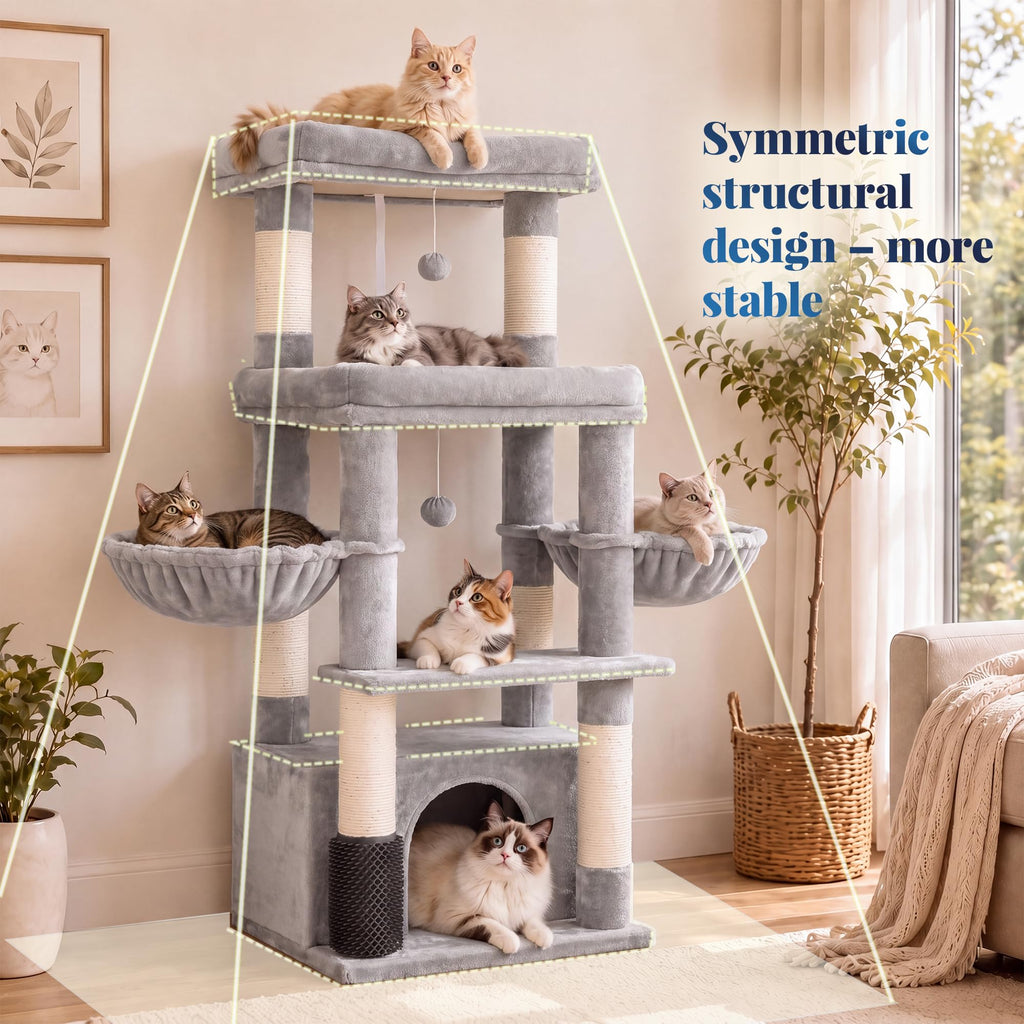Cat Tree Tower with Extra Large Platform J69858
