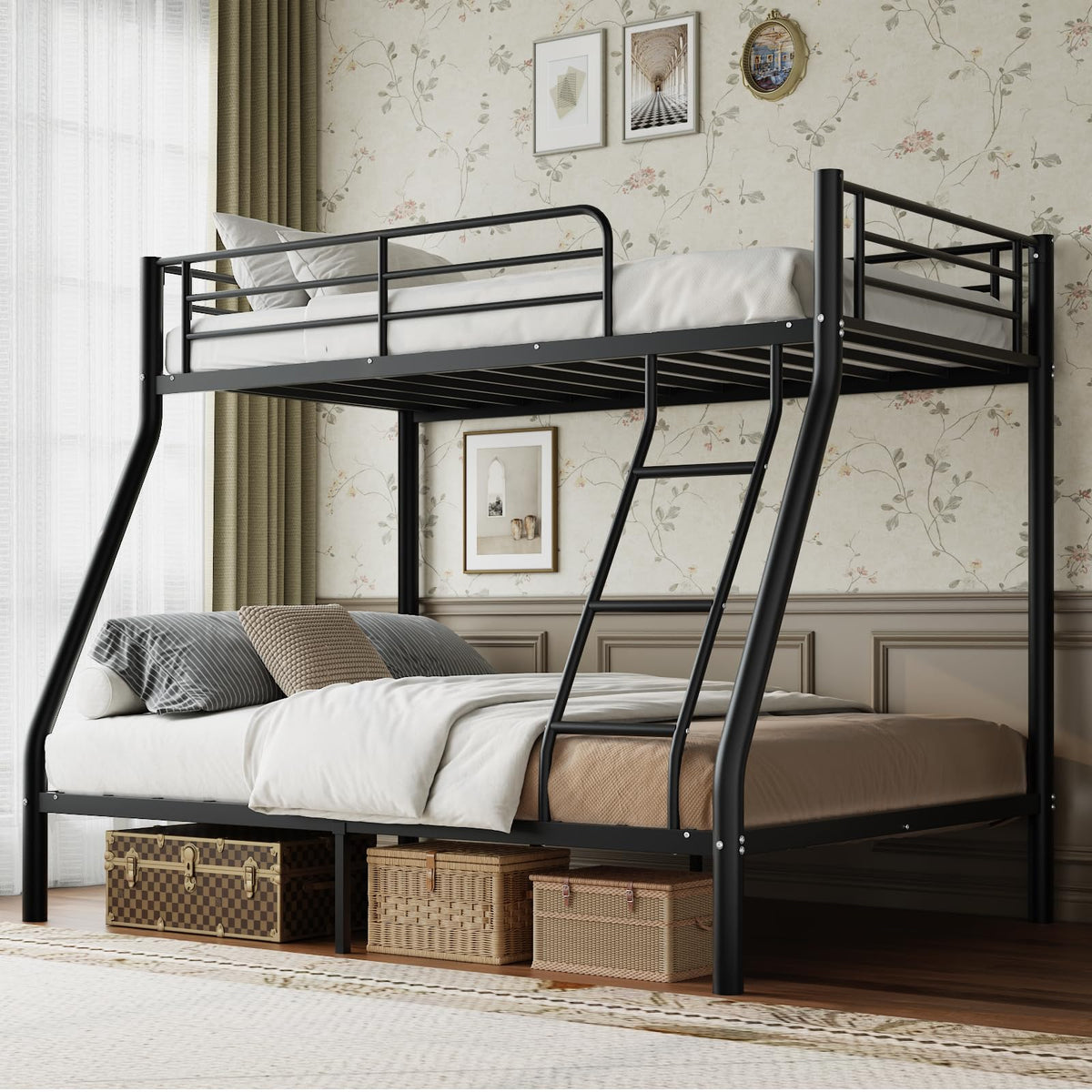 Twin Over Full Size Metal Bunk Beds R30907