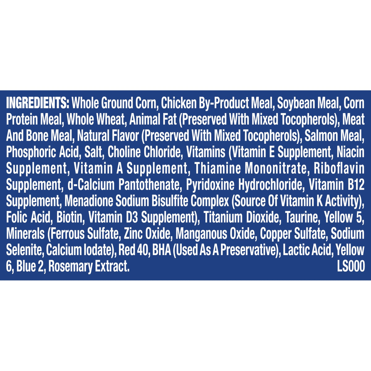 Chicken Beef Salmon Dry Cat Food 3.15 lb. Bag O968