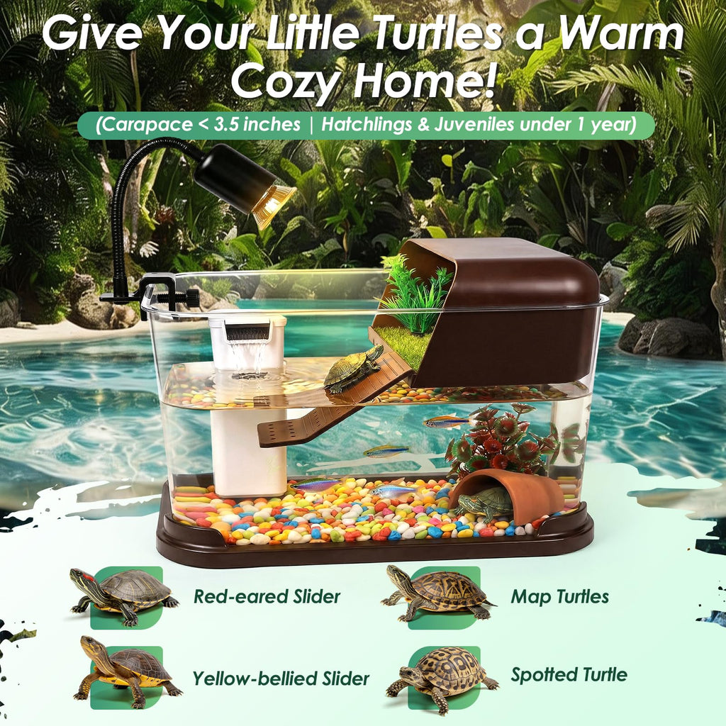 All-in-One Aquatic Turtle Aquarium Habitat P503