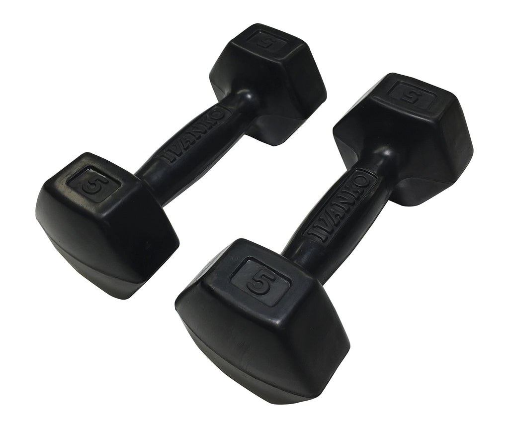 5 lbs Rubber Dumbbells Pair S951712