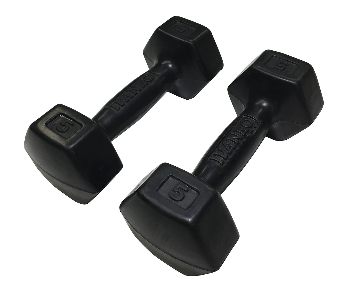 5 lbs Rubber Dumbbells Pair S951712