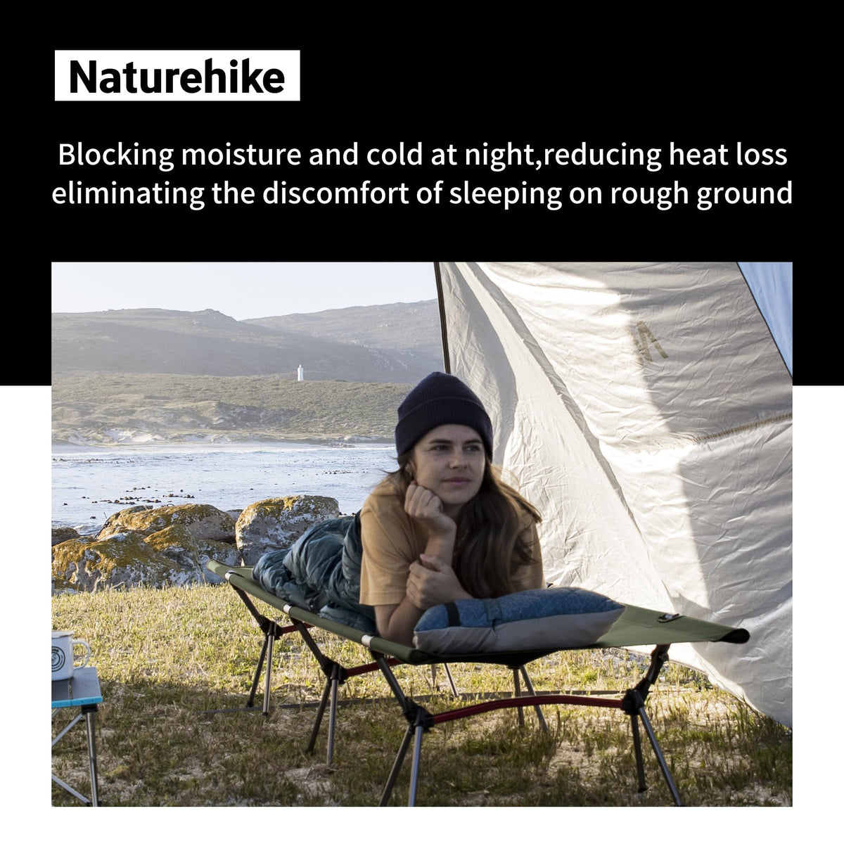 Height Adjustable Ultralight Folding Camping Cot N84434