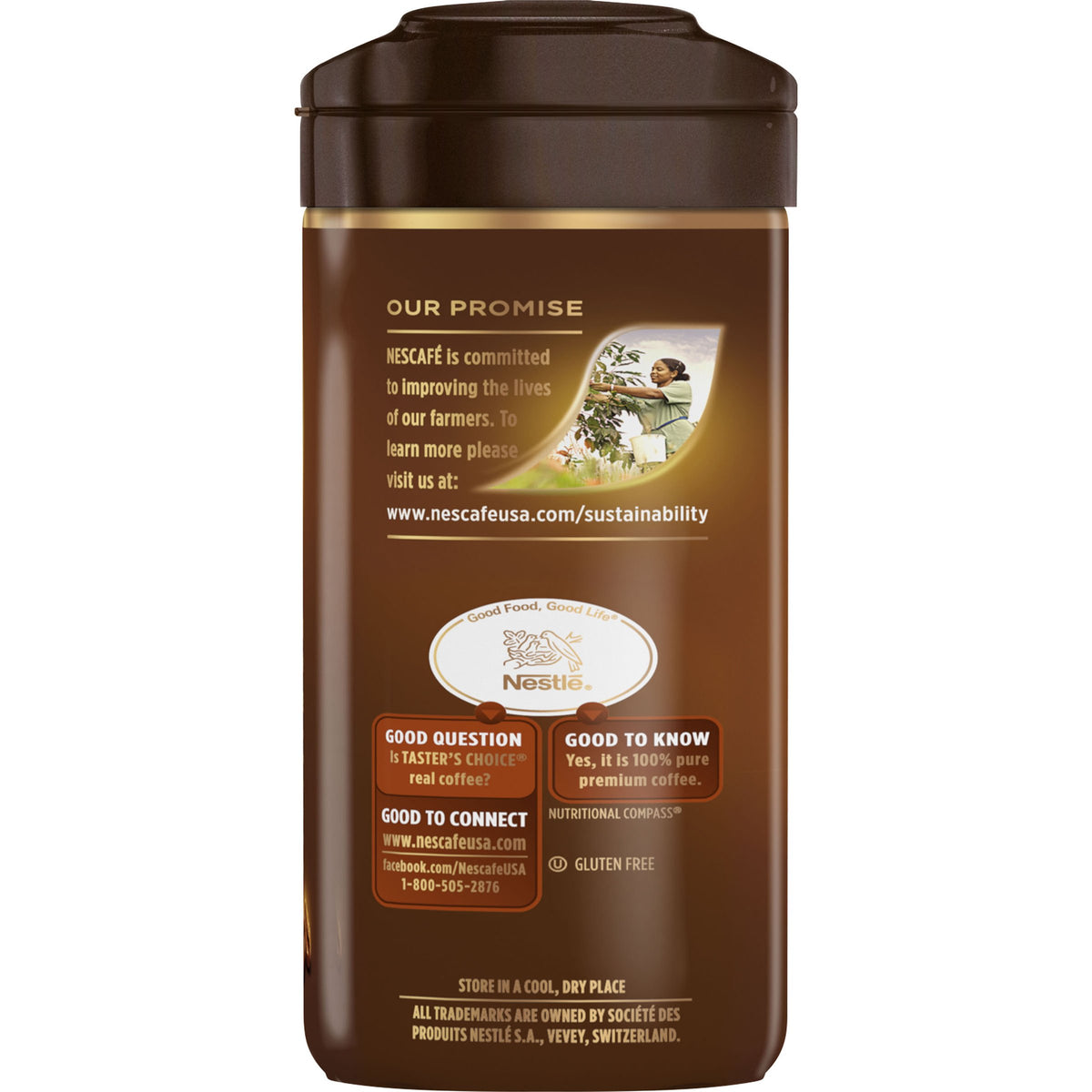 French Roast Instant Coffee 7 Ounce Canister V978745