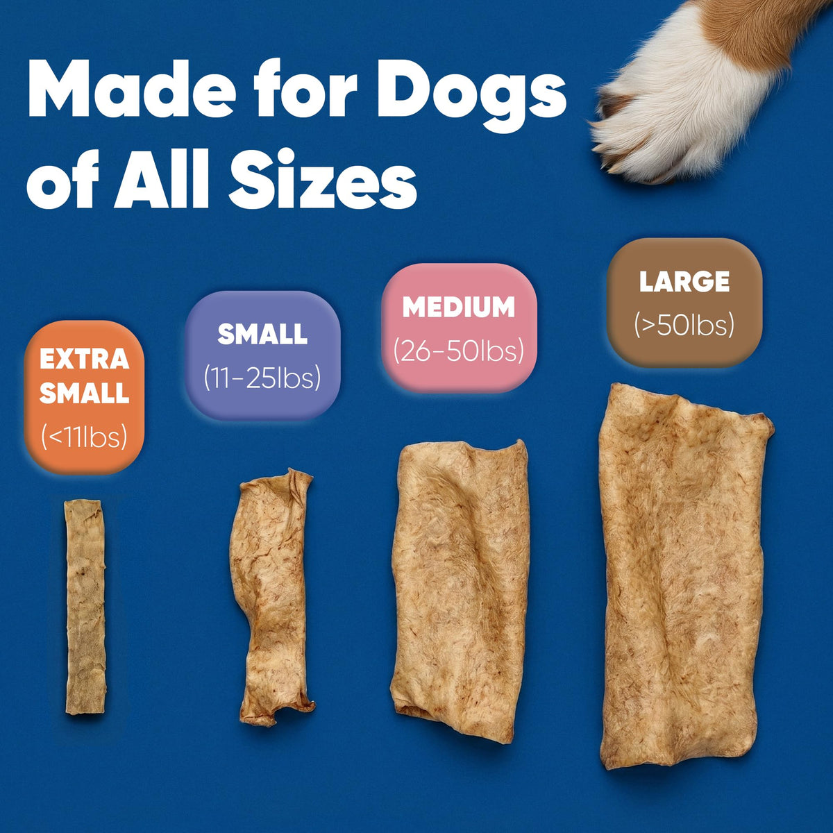 Large Tartar Control Enzymatic Oral Hygiene Chews for Dogs V407