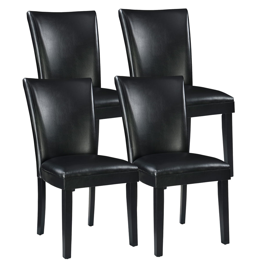 45 inch Round Glass Dining Table Set for 4 with Chairs I41644