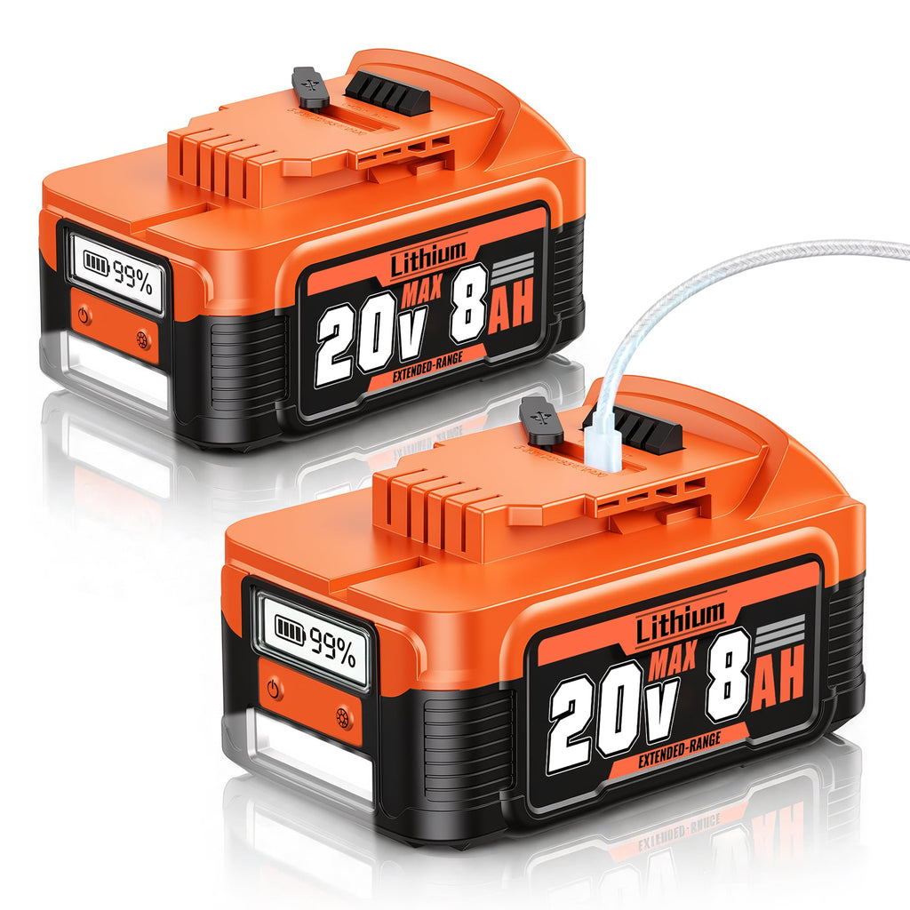 8.0Ah Replacement Battery with LCD Screen X7225