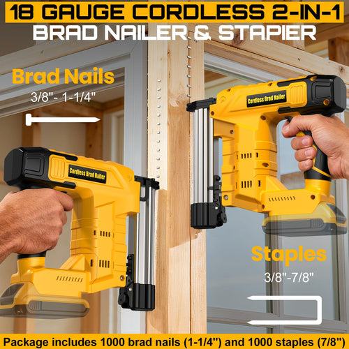 18 Gauge Cordless Brad Nailer & Staple Gun N7046