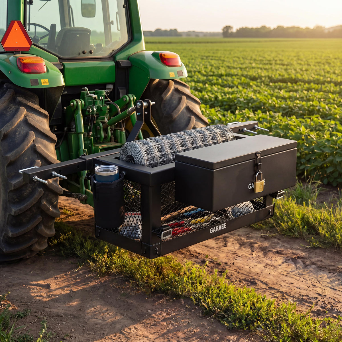 Heavy Duty Tractor Tool Box 24"x 10"x 10" H618