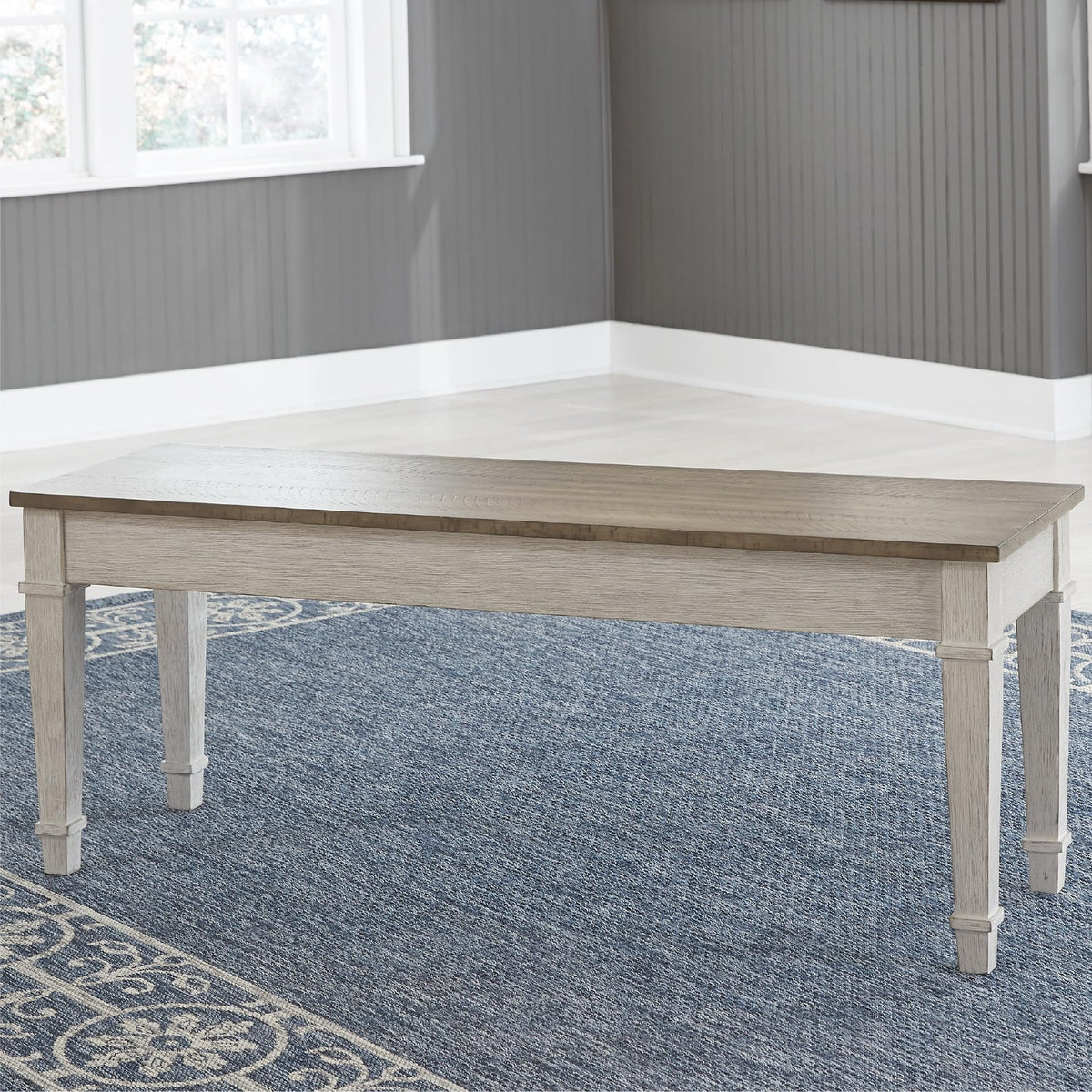 White Light Brown Wood Storage Bench V826